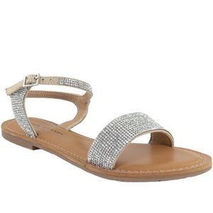 Sparkly Wedding Sandals // Size 6.5